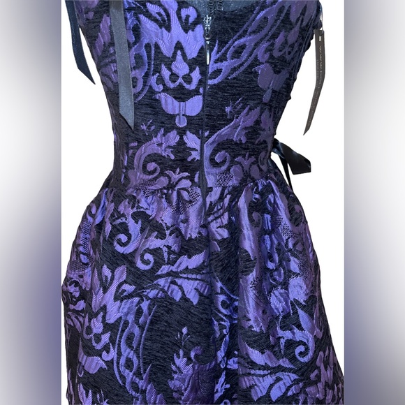 Dolls Kill / Widow Purple Brocade Sultry Sins Matching Dress Set - Picture 10 of 14